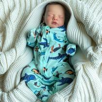 Boneca Reborn KSBD realista de 46 cm para dormir com acessórios