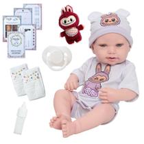 Boneca Reborn Larinha Corpo 100% Silicone Com Kit Itens Boneca Reborn Larinha Corpo 100% Silicone Com Kit Itens