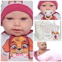 Boneca Reborn Larinha Corpo 100% Silicone Com Pelúcia Itens Boneca Reborn Larinha Corpo 100% Silicone Com Pelúcia Itens