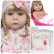 Boneca Reborn Loira Abigail Recém Nascida Pode Dar Banho Boneca Reborn Loira Abigail Recém Nascida Pode Dar Banho