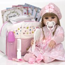 Boneca Reborn Loira Baby Alive Linda 100% Silicone Realista