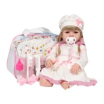 Boneca Reborn Loira Princesa Bolsa Maternidade Vários Itens Boneca Reborn Loira Princesa Bolsa Maternidade Vários Itens