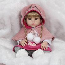 Boneca Reborn Loira Recém Nascida Roupa Coelhinho Linda Boneca Reborn Loira Recém Nascida Roupa Coelhinho Linda