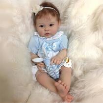 Boneca Reborn MAIHAO Girl 50cm - Com Roupas, Mamadeira e Chupeta