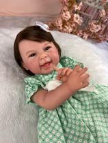 Boneca Reborn Menina Feita A Mão Realista Com Acessórios