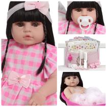 Boneca Reborn Menina Morena 100% Vinil Siliconado Pode Banho Boneca Reborn Menina Morena 100% Vinil Siliconado Pode Banho