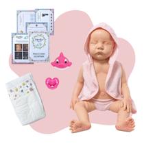 Boneca Reborn Meninas Com Modelos Variados e Kit Rosa Fofo Boneca Reborn Meninas Com Modelos Variados e Kit Rosa Fofo