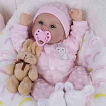 Boneca Reborn Milidool Reborn Girl 45 cm com acessórios 3+
