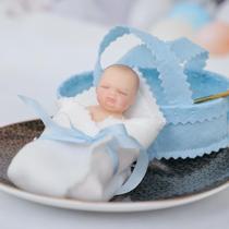 Boneca Reborn Mini Cloveray de Silicone Platina 10cm Boneca Reborn Mini Cloveray de Silicone Platina 10cm