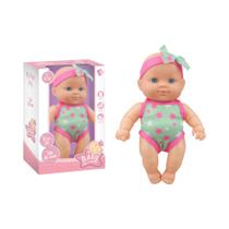 Boneca Reborn Mini Realista De Silicone, Bebê Novo Nascido Sorridente, Brinquedo De Vestir Em