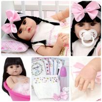 Boneca Reborn Morena Linda 52cm Recem Nascida Boneca Reborn Morena Linda 52cm Recem Nascida