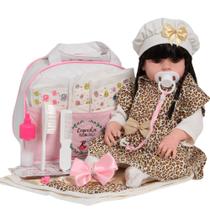 Boneca Reborn Morena Linda Enxoval Oncinha Completo 20 Itens Boneca Reborn Morena Linda Enxoval Oncinha Completo 20 Itens