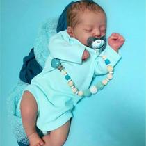 Boneca Reborn MYREBABY Bruni 43cm Dormindo com acessórios Boneca Reborn MYREBABY Bruni 43cm Dormindo com acessórios