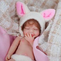 Boneca Reborn MYREBABY Vicky 15 cm de silicone para menina