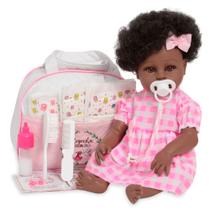 Boneca Reborn Negra Realista 100% Vinil Enxoval Completo Boneca Reborn Negra Realista 100% Vinil Enxoval Completo
