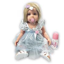 Boneca Reborn PLAYSKY Kate - 22" de Silicone Vinil - Corpo Inteiro