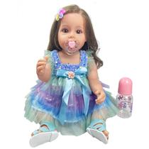 Boneca Reborn PLAYSKY Katty Girl 22" - Inclui Brinquedo de Alimentação