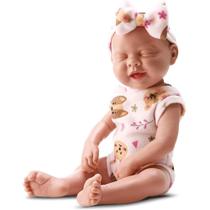 Boneca Reborn Premium Olho Fechado 45cm Bambola Boneca Reborn Premium Olho Fechado 45cm Bambola