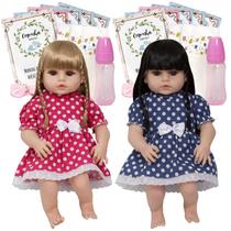 Boneca Reborn Real Gêmeas Corpo de Silicone Envio Imediato Boneca Reborn Real Gêmeas Corpo de Silicone Envio Imediato