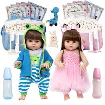 Boneca Reborn Real Gêmeos Bailarina Girafinha Envio Imediato