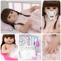Boneca Reborn Realista 100% Silicone Gatinha Envio Imediato