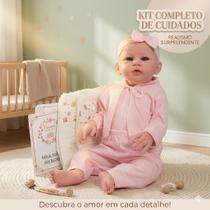 Boneca Reborn Realista 100% Vinil 48cm Pode Dar Banho