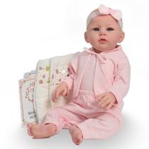 Boneca Reborn Realista 100% Vinil 48cm Pode Dar Banho