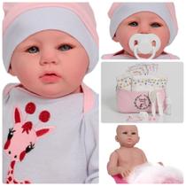Boneca Reborn Realista Abigail Bolsa Maternidade Acessórios