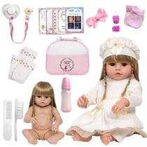 Boneca Reborn Realista Baby Alive Loira Corpo de Vinil 46cm Boneca Reborn Realista Baby Alive Loira Corpo de Vinil 46cm
