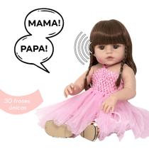 Boneca Reborn Realista Bailarina Com Itens Fala 30 Frases