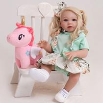 Boneca Reborn Realista Bebe Corpo de Silicone NEW HAPPY Boneca Reborn Realista Bebe Corpo de Silicone NEW HAPPY