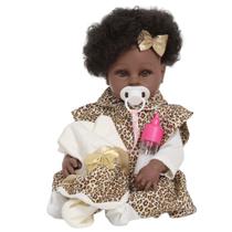 Boneca Reborn Realista Bebê Menina 46cm Bolsa Acessórios