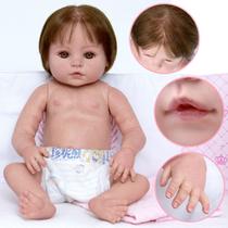 Boneca Reborn Realista Bebê Recem Nascido 52cm Fio a Fio Boneca Reborn Realista Bebê Recem Nascido 52cm Fio a Fio