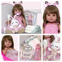 Boneca Reborn Realista de Silicone Bailarina Pode Dar Banho Boneca Reborn Realista de Silicone Bailarina Pode Dar Banho