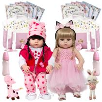 Boneca Reborn Realista Gêmeas Girafa Bailarina Envio 24Hrs Boneca Reborn Realista Gêmeas Girafa Bailarina Envio 24Hrs