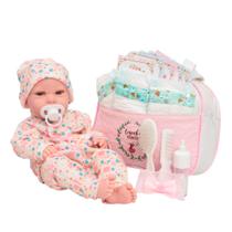 Boneca Reborn Realista Larinha 100% Silicone Com Bolsa