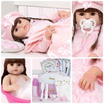 Boneca Reborn Realista Linda Enxoval Completo Envio 24Hrs Boneca Reborn Realista Linda Enxoval Completo Envio 24Hrs