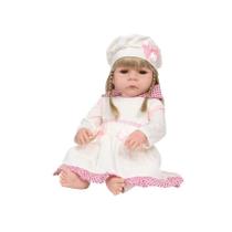 Boneca Reborn Realista Loira Com Bolsa Enxoval Completo