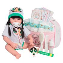 Boneca Reborn Realista Menina 100% Vinil Com Acessórios