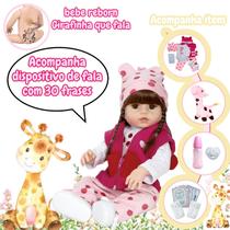 Boneca Reborn Realista Menina Girafinha Fala 30 Frases Itens Boneca Reborn Realista Menina Girafinha Fala 30 Frases Itens