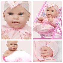 Boneca Reborn Realista Menina Linda Com Carrinho Infantil Boneca Reborn Realista Menina Linda Com Carrinho Infantil