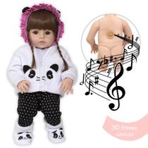 Boneca Reborn Realista Menina Panda Fofinha Envio Imediato