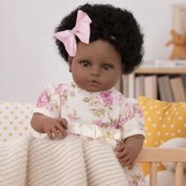 Boneca Reborn Realista Negra Cabelo Cacheado Completa 13 Itens Pode Dar Banho Envio Imediato Boneca Reborn Realista Negra Cabelo Cacheado Completa 13 Itens Pode Dar Banho Envio Imediato