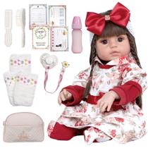 Boneca Reborn Realista Princesa Baby Alive 15 Acessórios - Cegonha Reborn Dolls