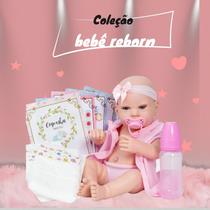 Boneca Reborn Realista Princesa Baby Menina 18 Acessórios