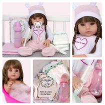Boneca Reborn Realista Princesa Sonho de Amor com Enxoval