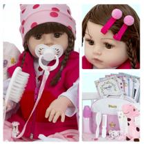 Boneca Reborn Realista Recém Nascida Girafa com 22 Itens Boneca Reborn Realista Recém Nascida Girafa com 22 Itens