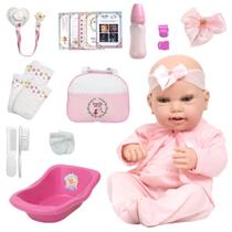 Boneca Reborn Recém Nascida Com Banheira Infantil 21 Itens Boneca Reborn Recém Nascida Com Banheira Infantil 21 Itens