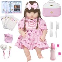 Boneca Reborn Recém Nascida Menina Enxoval Completo Boneca Reborn Recém Nascida Menina Enxoval Completo
