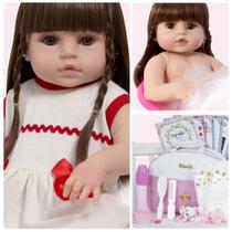Boneca Reborn Recem Nascida Princesa Valentina 20 Acessórios Boneca Reborn Recem Nascida Princesa Valentina 20 Acessórios